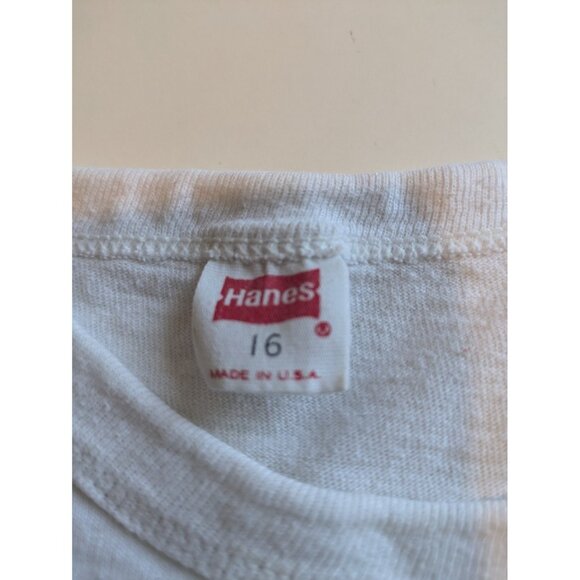 Vintage 80s Hawaii Tee Shirt Kids' Size M Boy's Antique Map Sailing Ship Islands - Picture 2 of 10